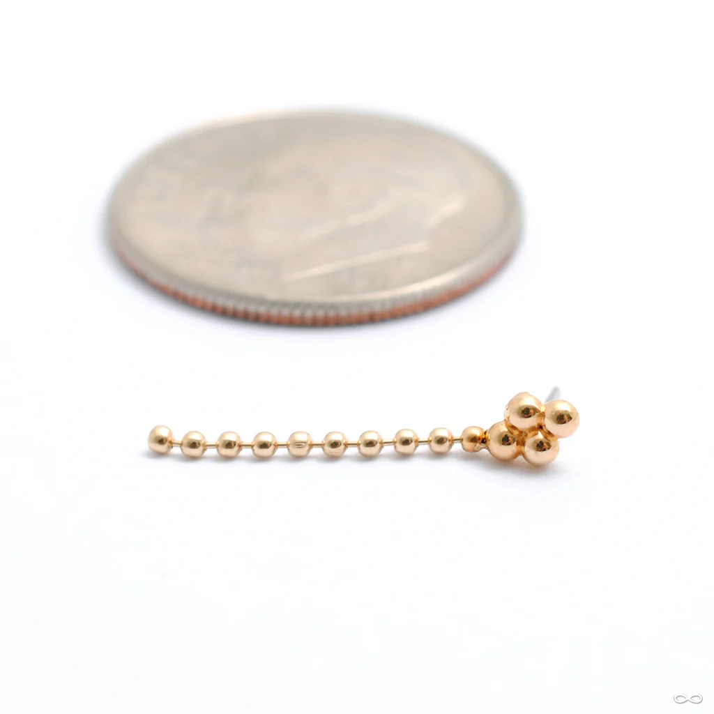 Baby Gita Kite Press-fit End in Gold from Quetzalli