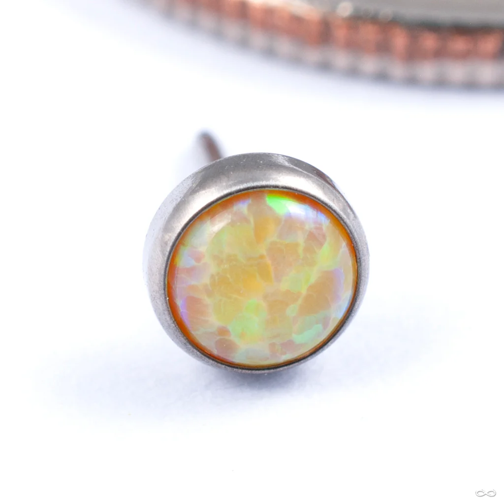 Bezel-set Cabochon Press-fit End in Titanium from NeoMetal - Image 12