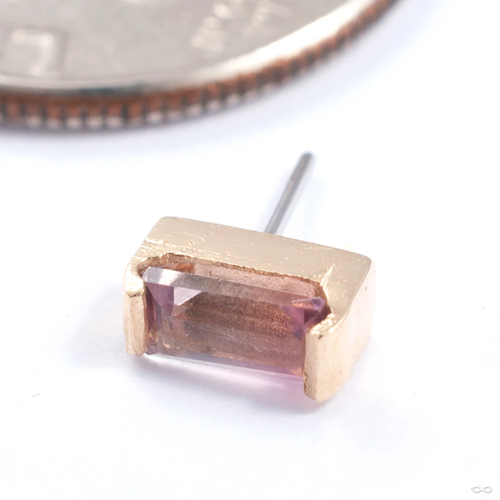 Bezel-set Dream Press-fit End in Gold from Quetzalli - Image 4