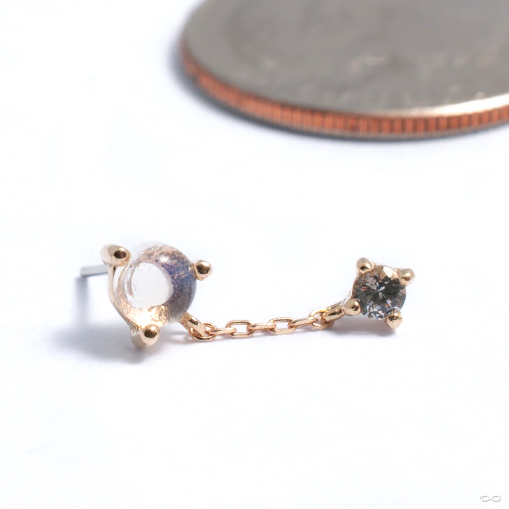 Bianca Press-fit End in Gold from Buddha Jewelry - Image 4