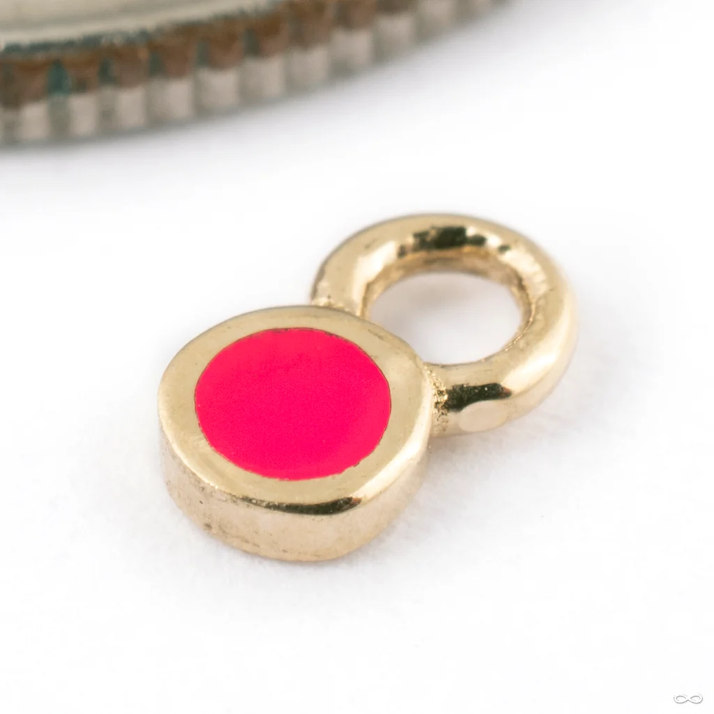 Bitty Polka Charm in Gold from Pupil Hall - Image 5