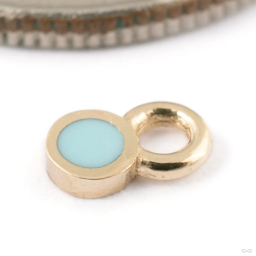 Bitty Polka Charm in Gold from Pupil Hall - Image 6