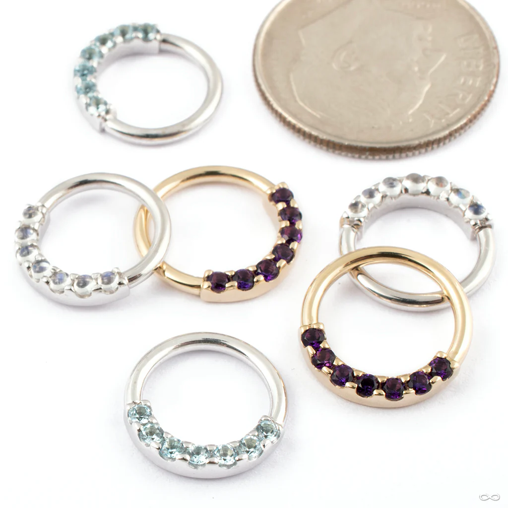 Blaze 7 Seam Ring in Gold from BVLA