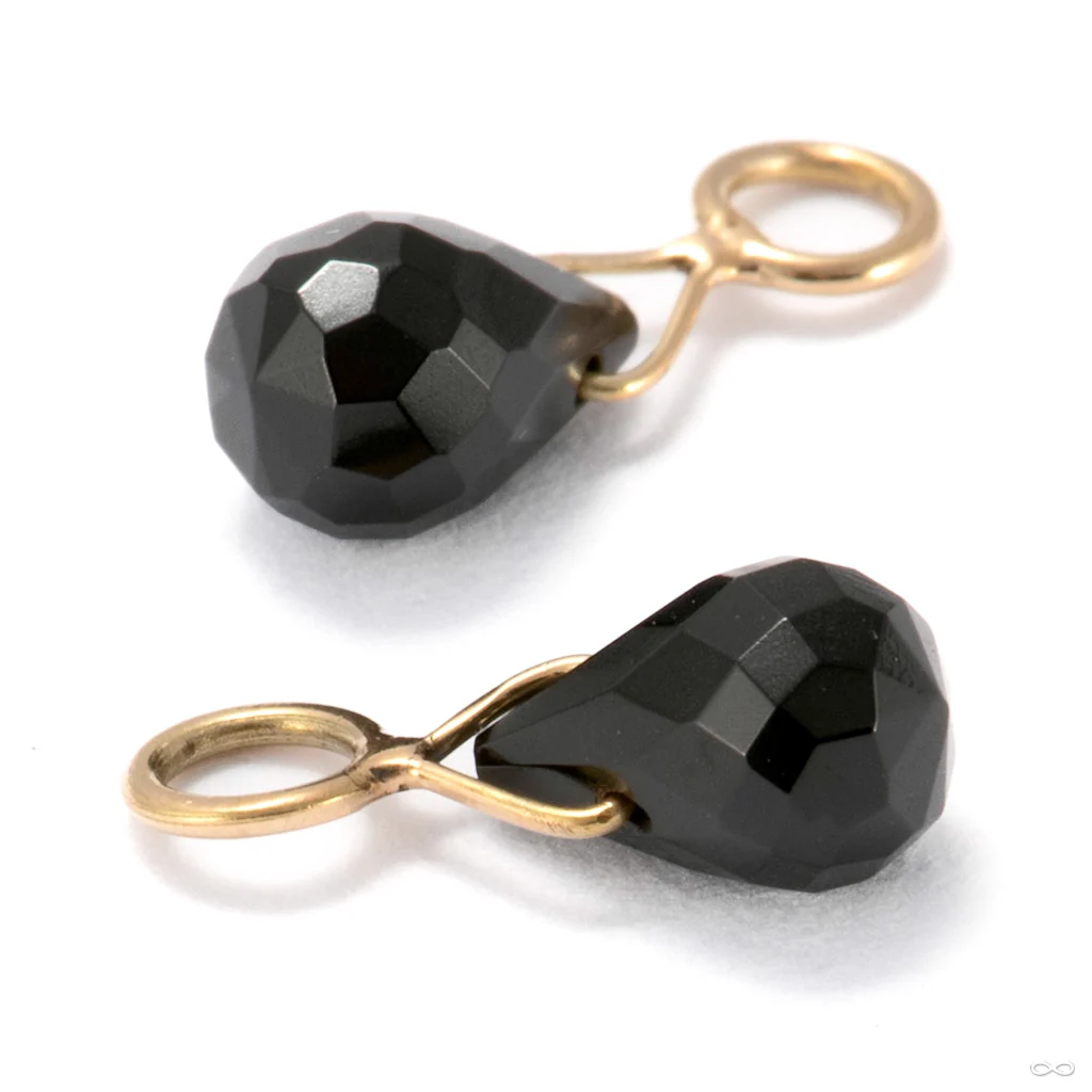 Briolette Charm in Gold from Diablo Organics - Image 2
