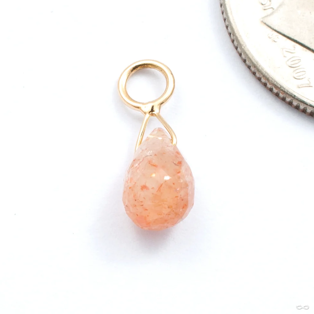 Briolette Charm in Gold from Diablo Organics - Image 7