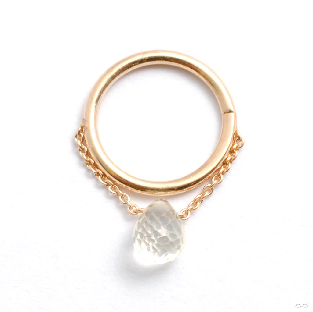 Briolette Seam Ring in Gold from Pupil Hall - Image 5