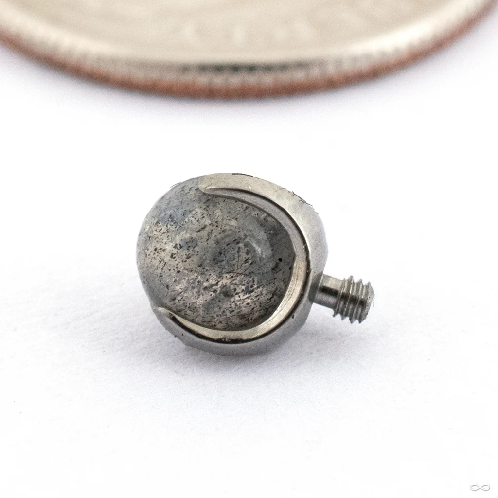 Claw-set Stone Threaded End in Titanium from People’s Jewelry - Image 12
