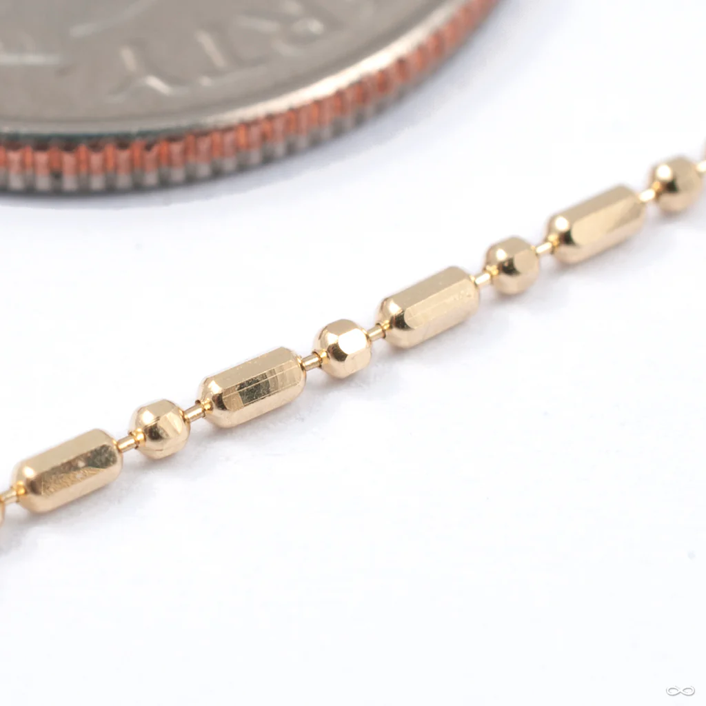 Cleo Beaded Lynx Chain in Gold from Pupil Hall - Image 2