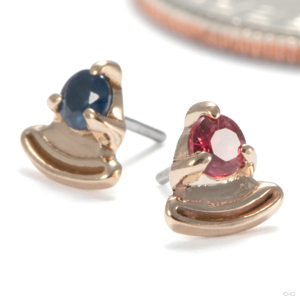 Cradle Press-fit End in Gold from Sacred Symbols