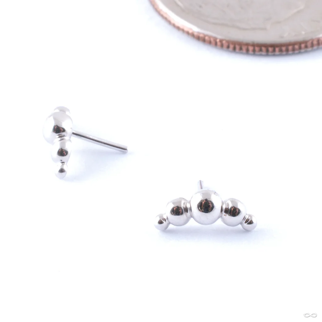 Croissant Press-fit End in Gold from Junipurr Jewelry - Image 2