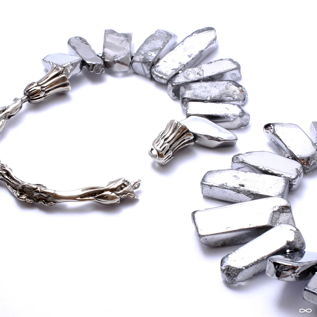 Crystal Hoops with Dipped Chalcedony from Diablo Organics - Image 3