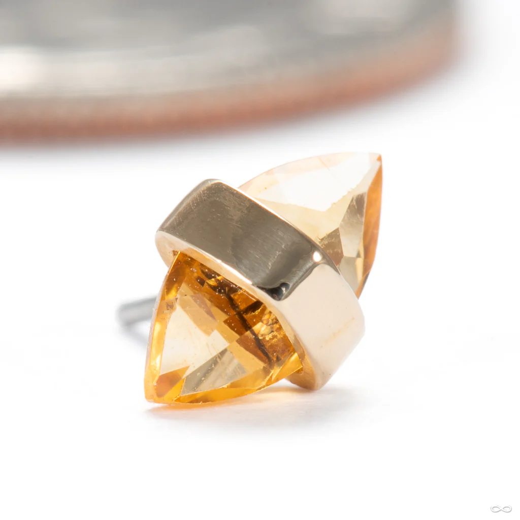 Crystalized Press-fit End in Gold from Pupil Hall - Image 4