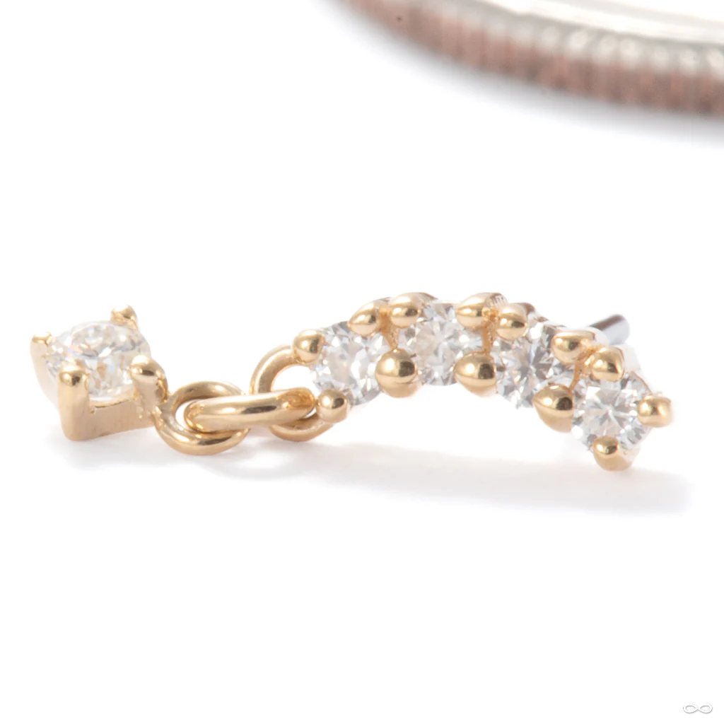 Curve Appeal Press-fit End in Gold from Ember Body Jewelry - Image 4