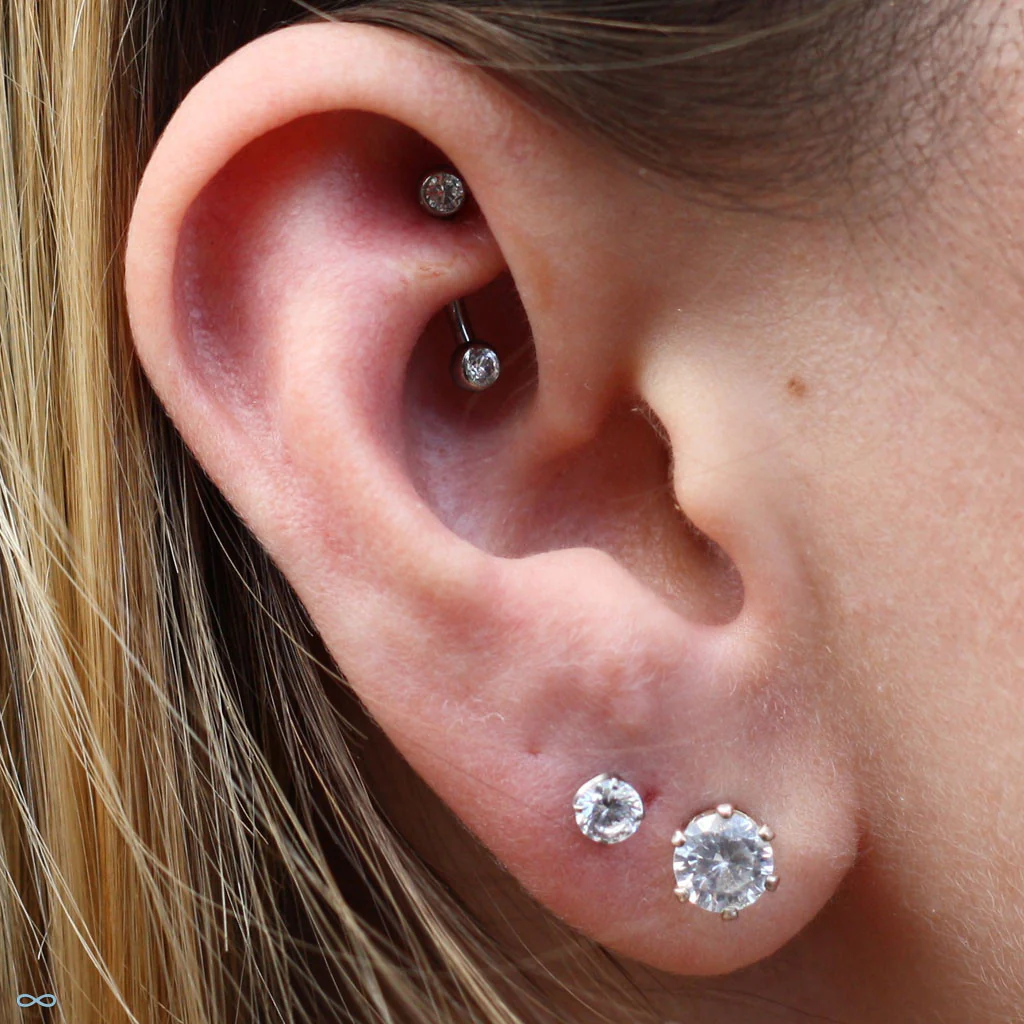 Curved Press-fit Post with Side-set Stones in Titanium from Neometal - Image 24
