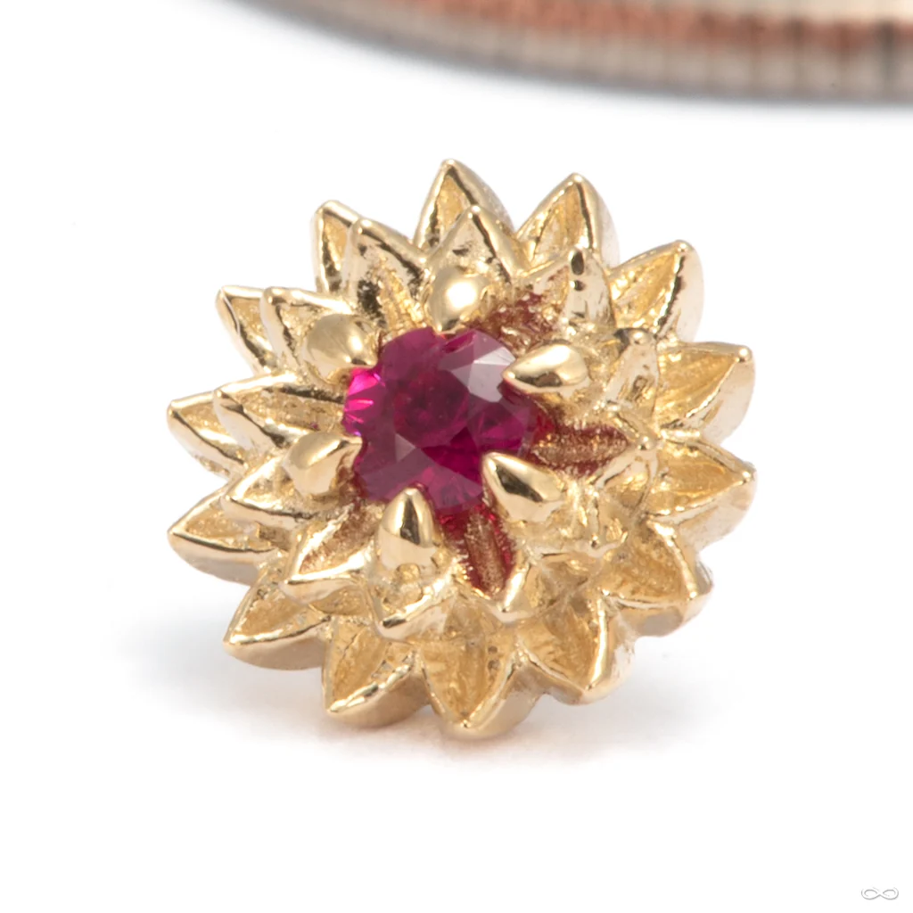 Dahlia Press-fit End in Gold from Tether Jewelry - Image 5