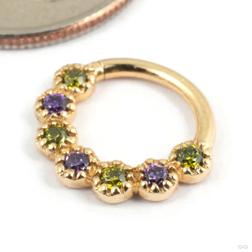 Daisy Chain Seam Ring in Gold from Tawapa - Image 2