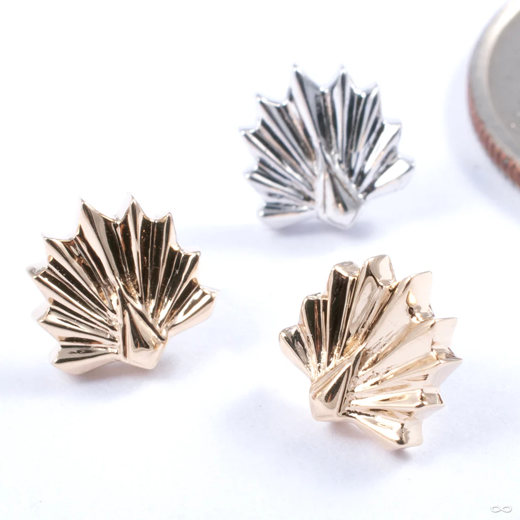 Deco Press-fit End in Gold from Tether Jewelry