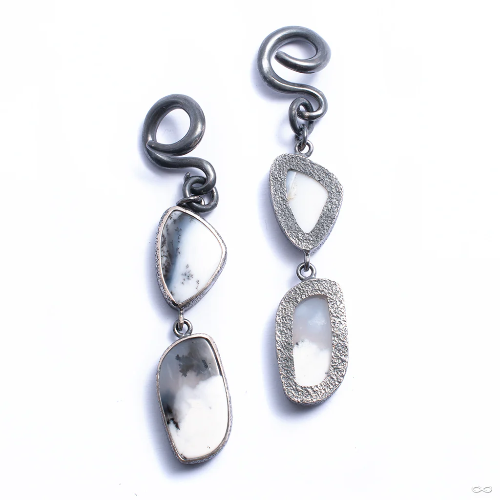 Dendritic Opal Dangles Dangles from Diablo Organics - Image 2