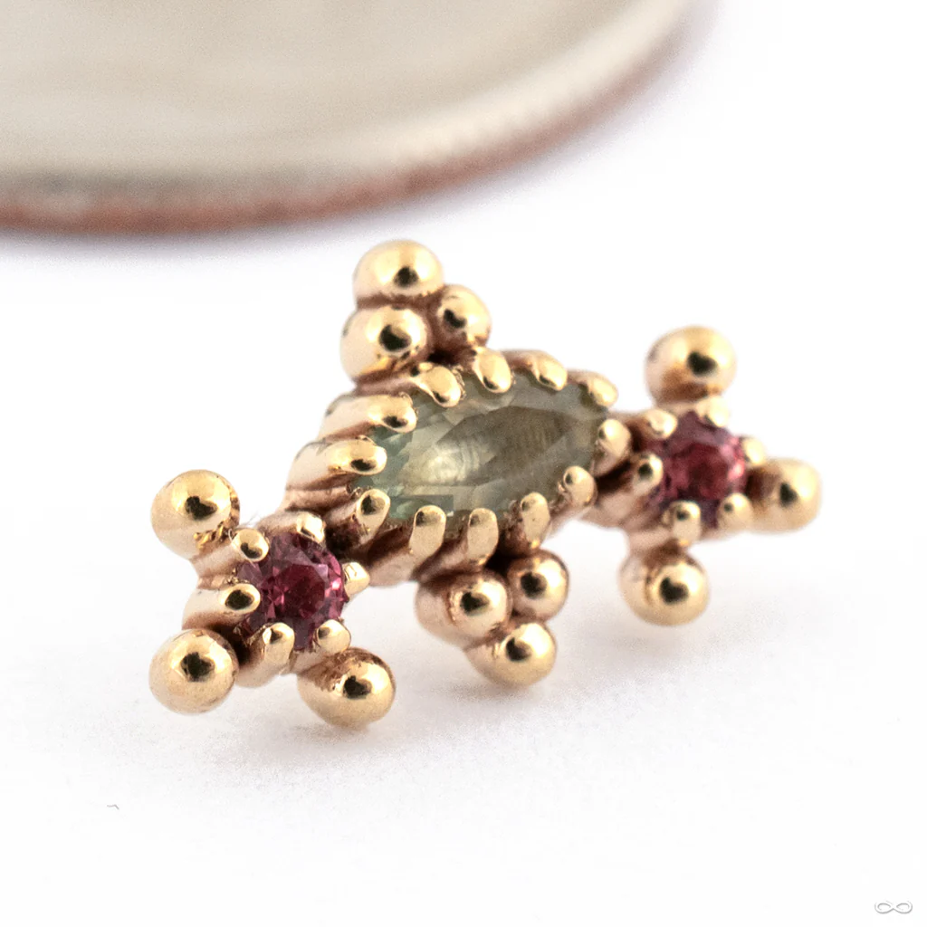 Diadem Press-fit End in Gold from Sacred Symbols - Image 3