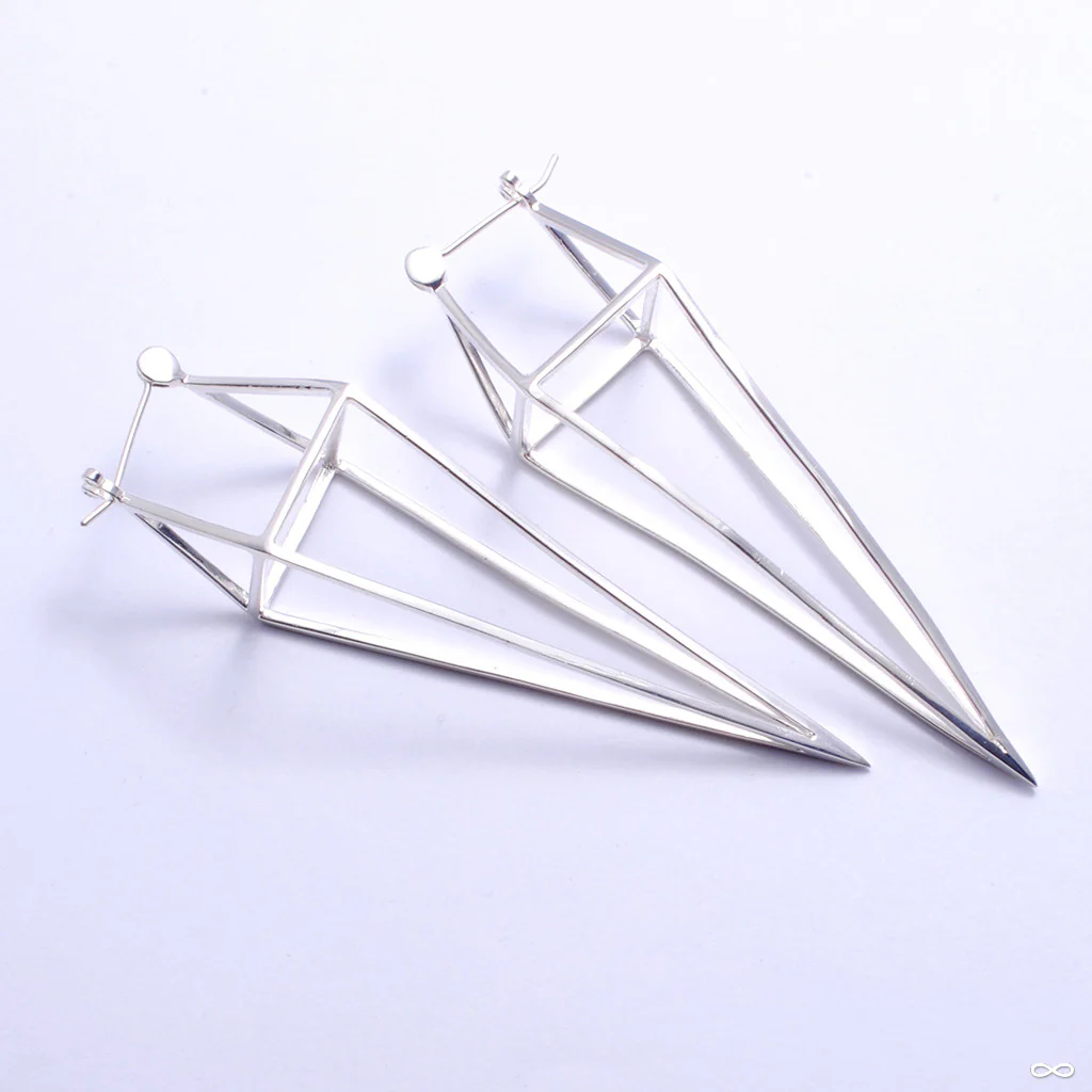Diamond Cube Earrings from Tawapa - Image 2