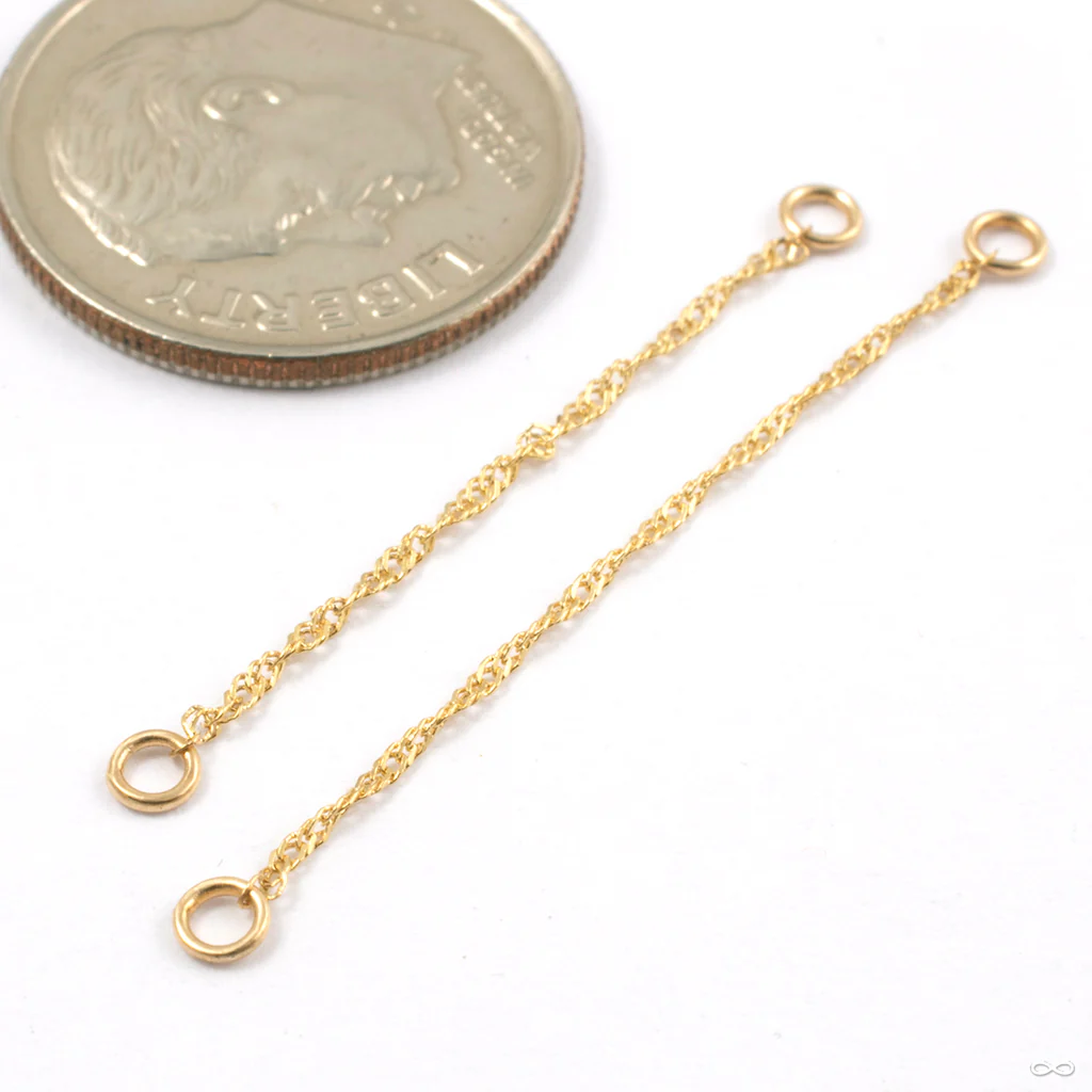 Diamond-cut Singapore Chain in Gold from Jewelry This Way - Image 4
