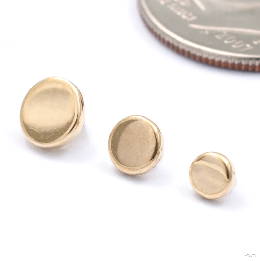 Disk Threaded End in Gold from Anatometal - Image 2