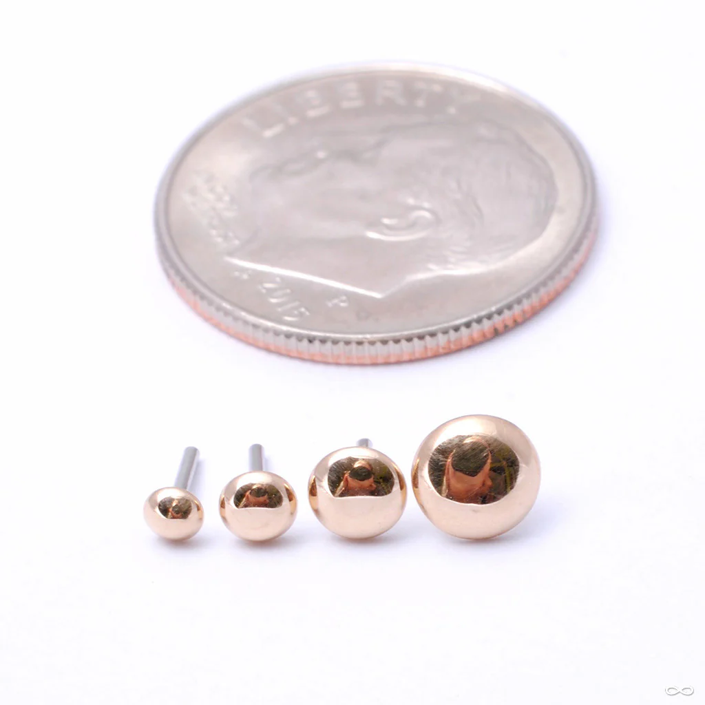 Dome Press-fit End in Gold from LeRoi - Image 3