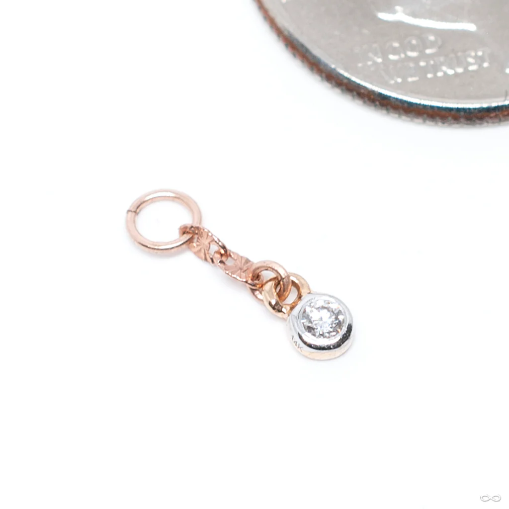 Dot Charm in Gold from Hialeah - Image 2