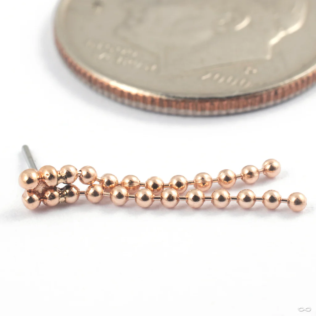 Double Bella Kite Press-fit End in Gold from Quetzalli - Image 2