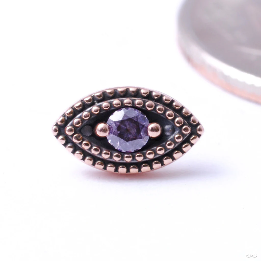 Double Millgrain Marquise Press-fit End in Gold from LeRoi - Image 4