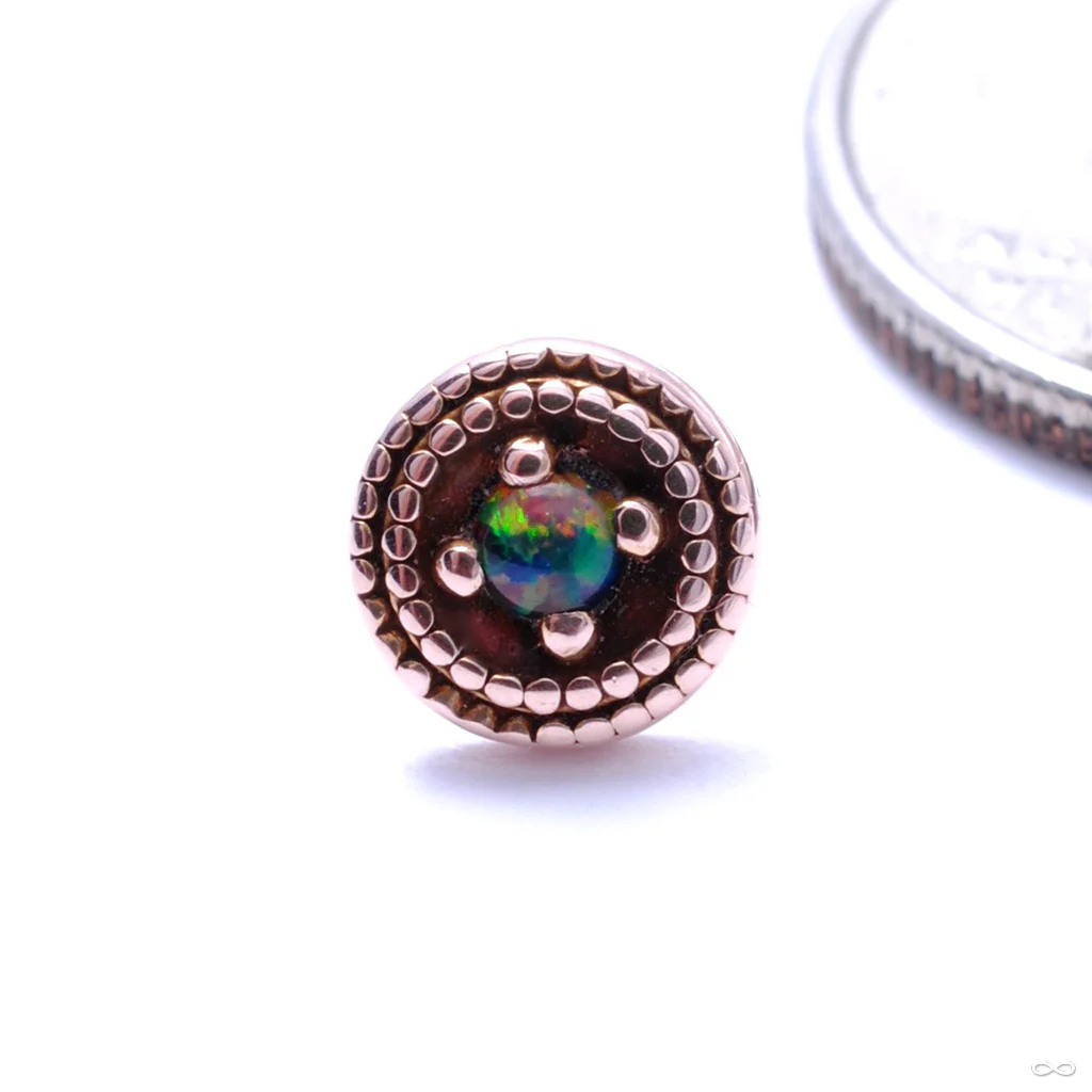 Double Millgrain Round Press-fit End in Gold from LeRoi - Image 14