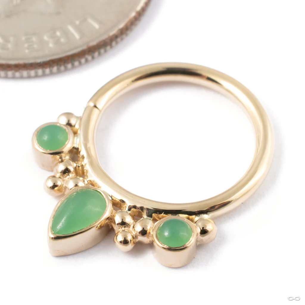 Eden Pear Seam Ring in Gold from BVLA - Image 4