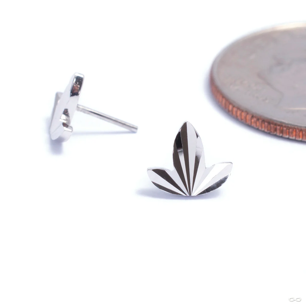 Gold Leaf Press-fit End in Gold from Buddha Jewelry - Image 3