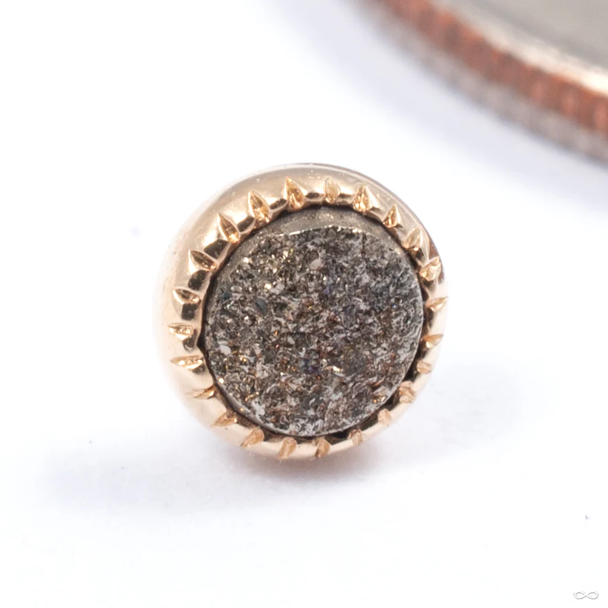 Grizant Druzy Press-fit End in Gold from Auris Jewellery - Image 3
