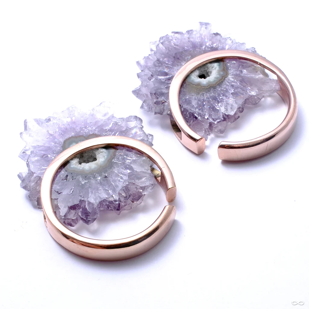 Halo in Rose Gold with Amethyst from Buddha Jewelry - Image 2