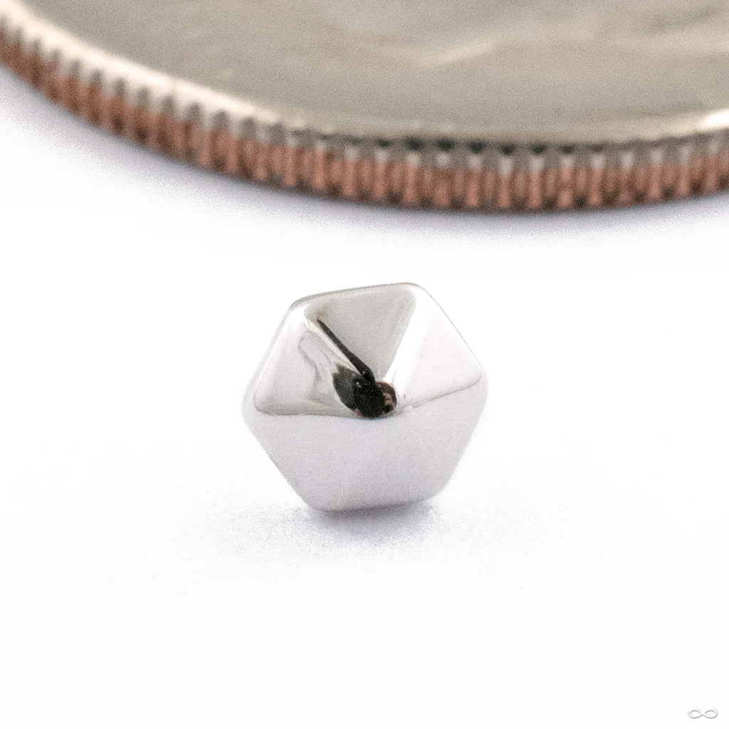 Hex Stud Press-fit End in Gold from Tether Jewelry - Image 2