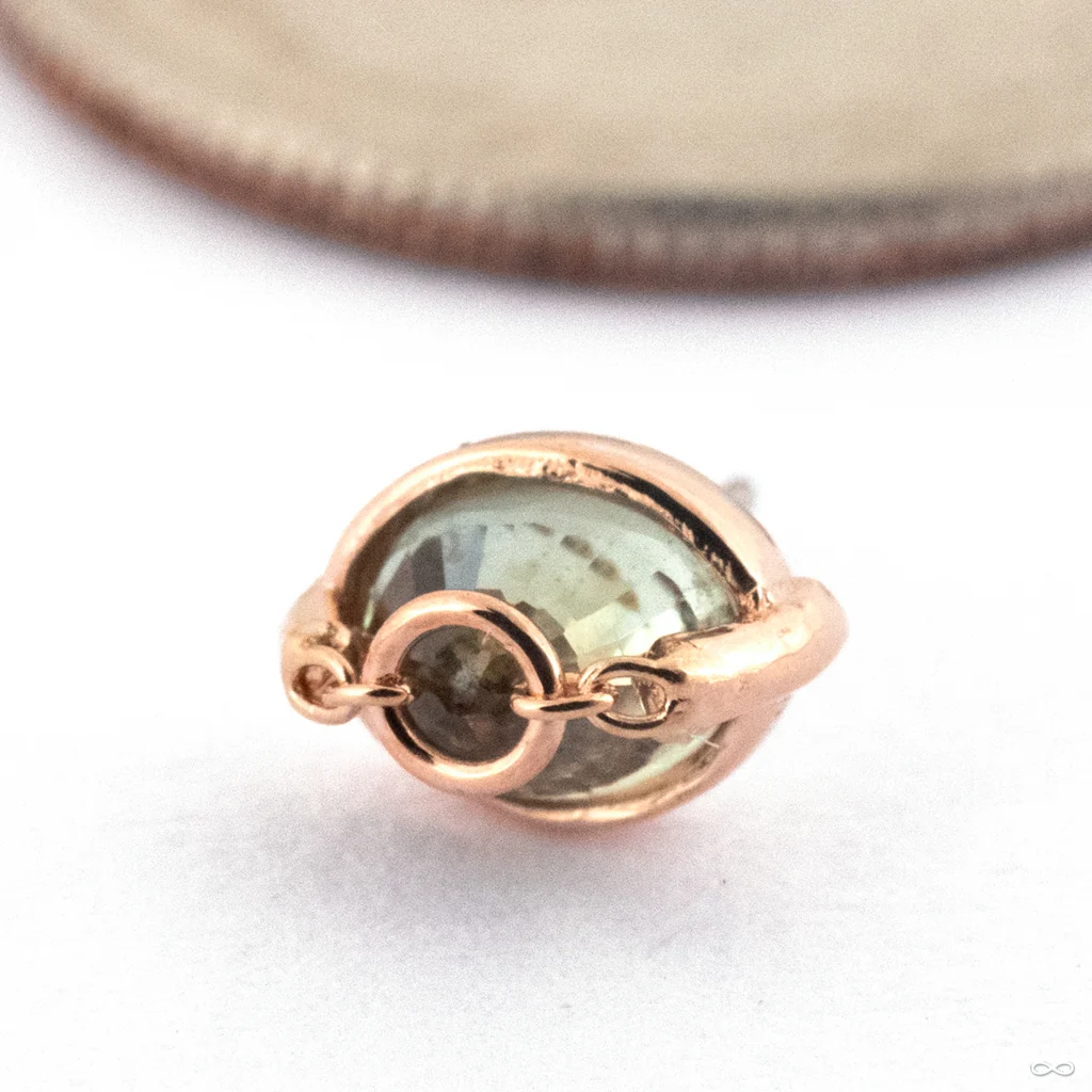 How Dare You Oval Press-fit End in Gold from Pupil Hall - Image 3