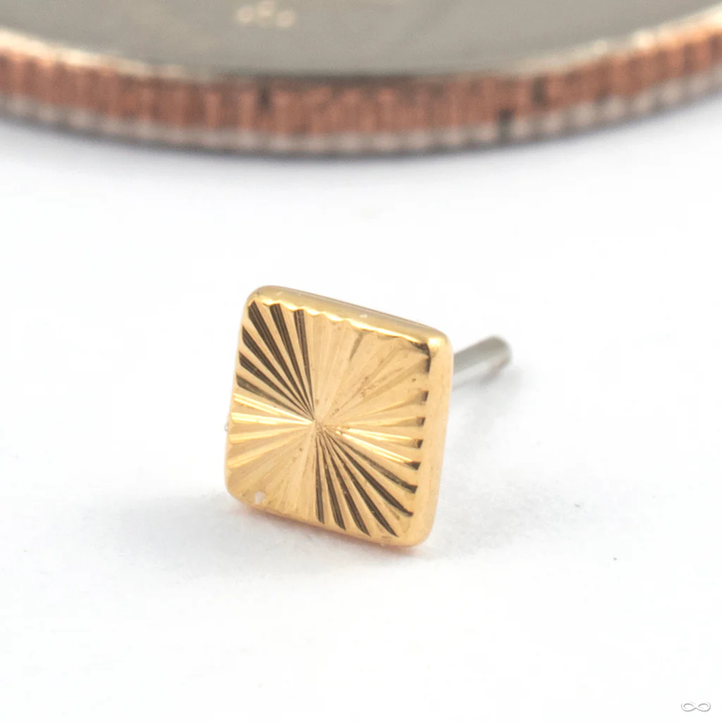 Im Square Sunray Press-fit End in Gold from Quetzalli - Image 4