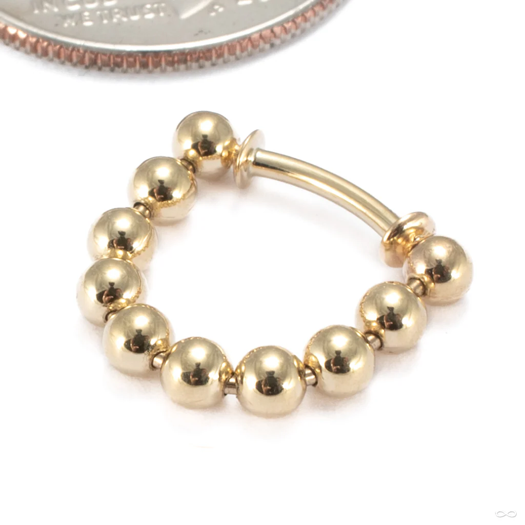 Just A Peek Mega Press-fit Ring in Gold from Pupil Hall
