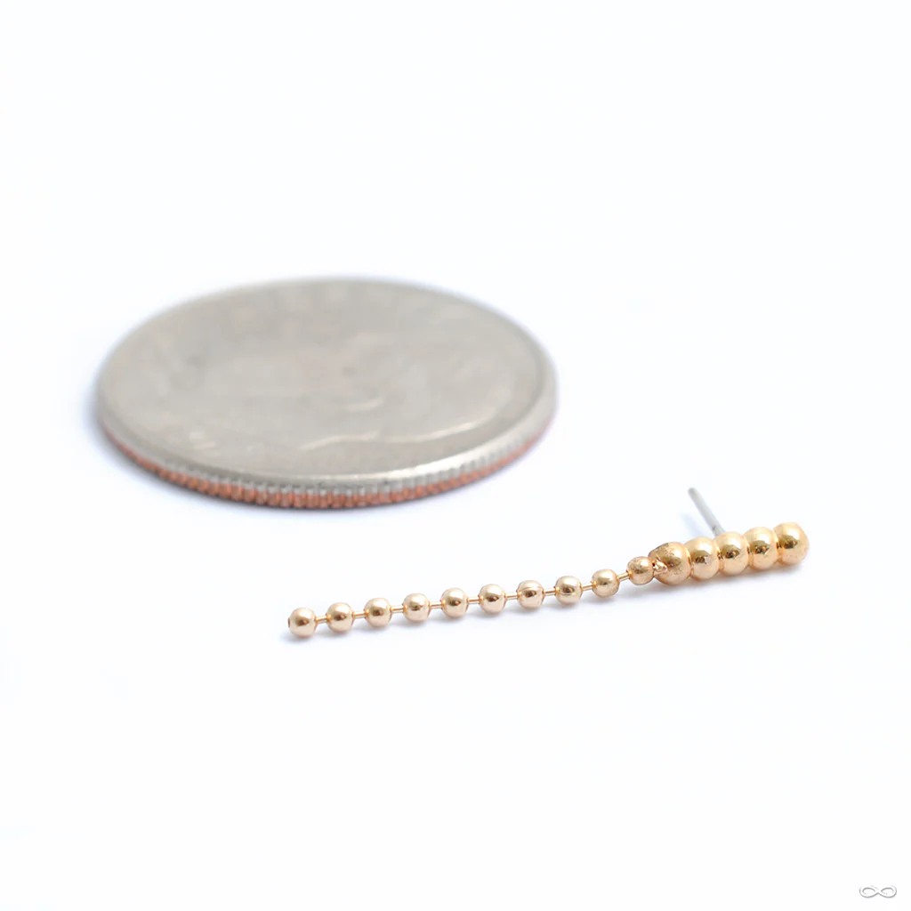 Large Bella Kite Press-fit End in Gold from Quetzalli - Image 2