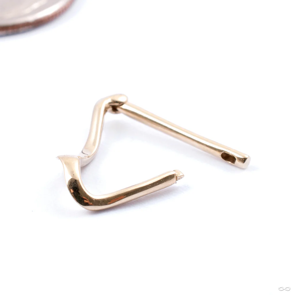 Lead Astray Hinged Ring in Gold from Pupil Hall