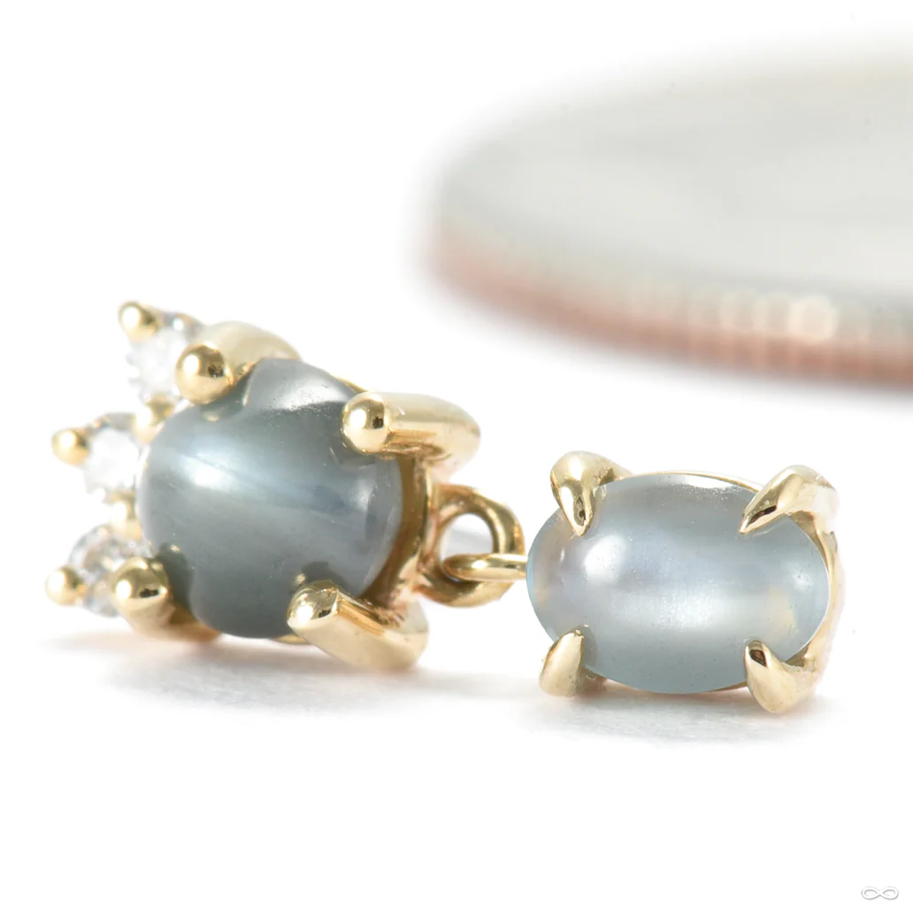 Leia Dangle Press-fit End in Gold from Modern Mood - Image 2