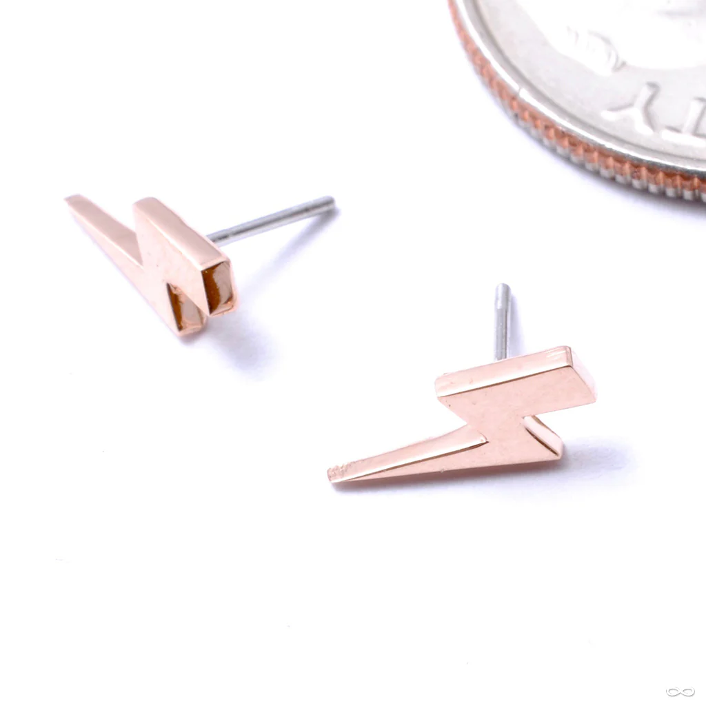 Lightning Bolt Press-fit End in Gold from Anatometal - Image 2