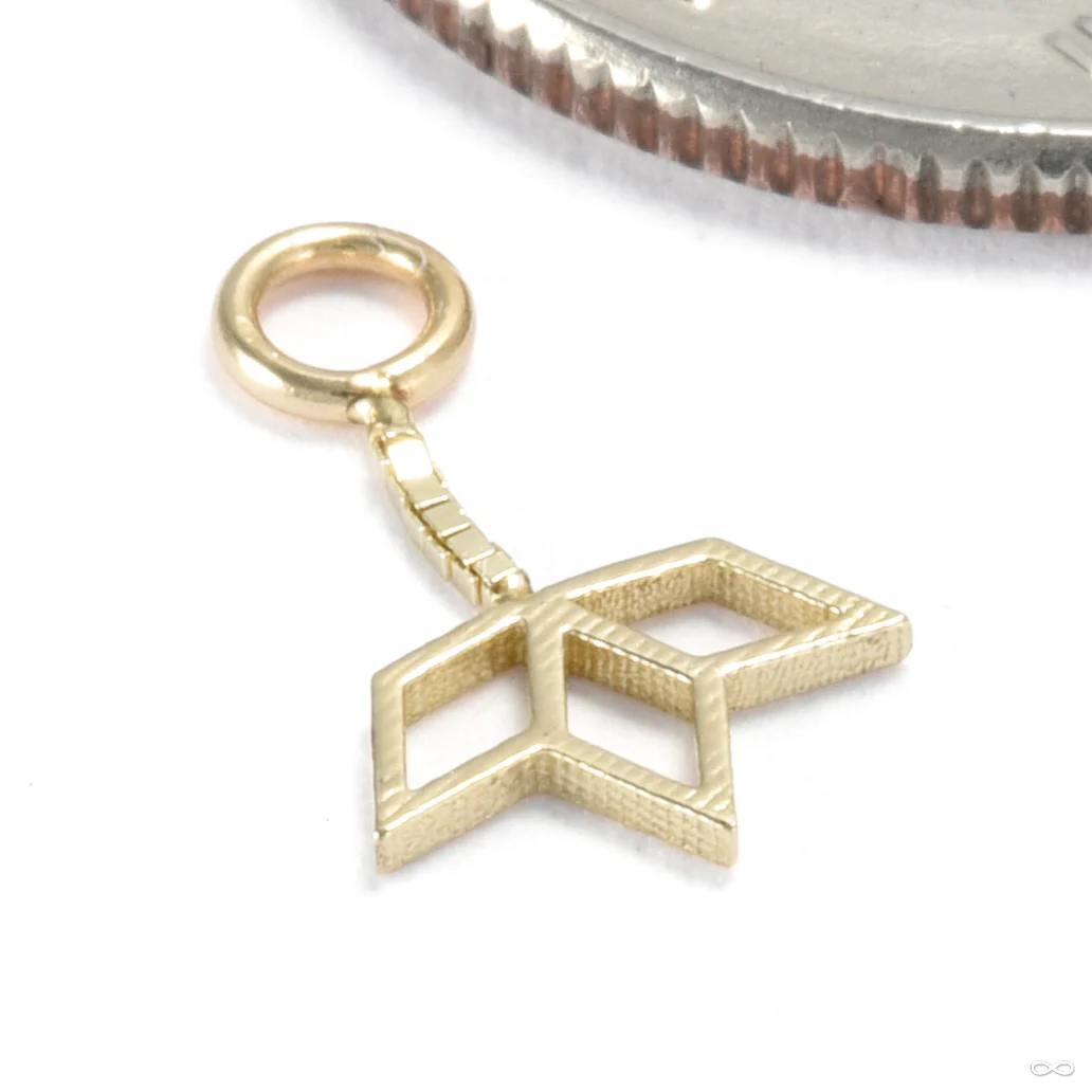 Lit Dangle Charm in Gold from Quetzalli - Image 2