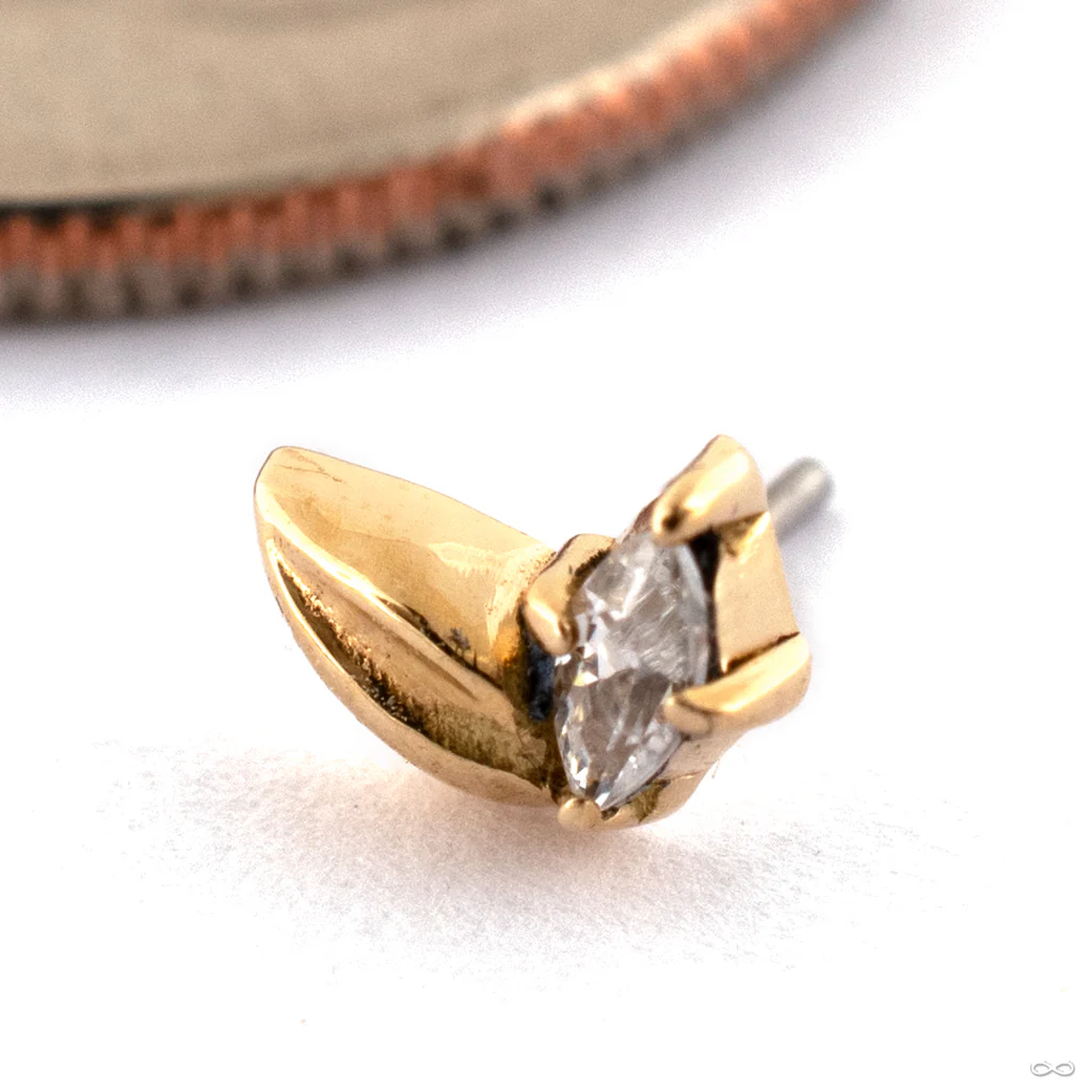Little Bud Press-fit End in Gold from Maya Jewelry - Image 3
