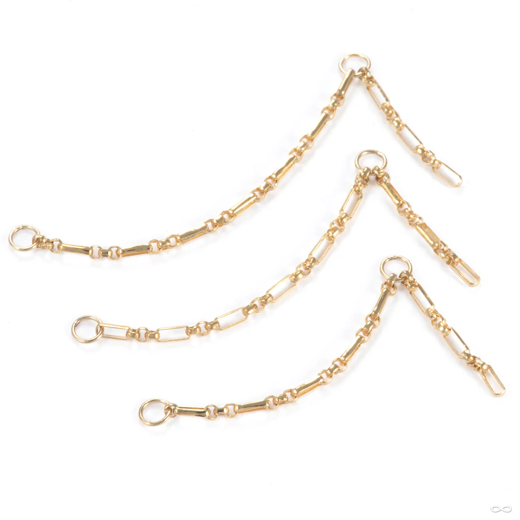 Long and Short Chain in Gold from Hialeah