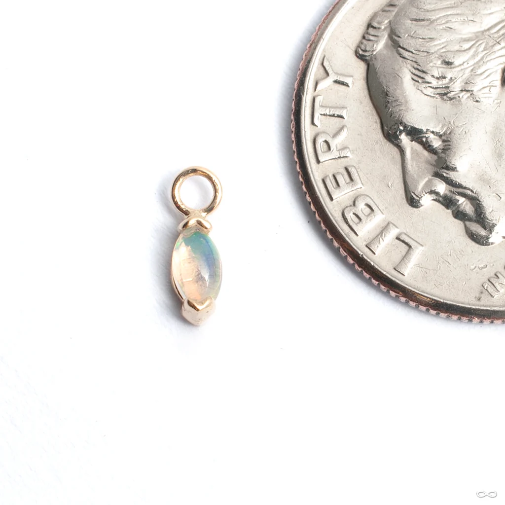 Marquise Charm in Gold from Quetzalli - Image 11