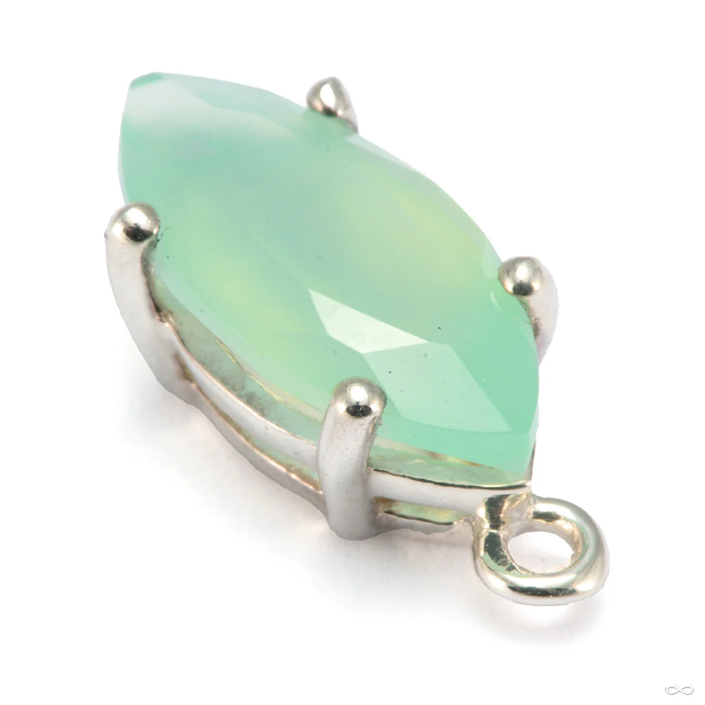 Marquise Charm in Silver from Hialeah