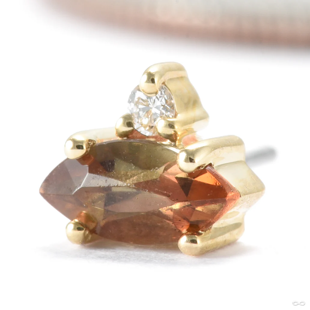 Marquise Press-fit End in Gold from Modern Mood - Image 2