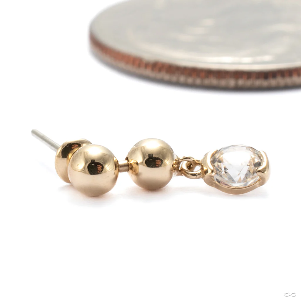 Mega Two Faced Press-fit End in Gold from Pupil Hall - Image 5